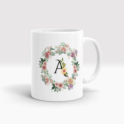shreem store A A name mug Ceramic Coffee Mug