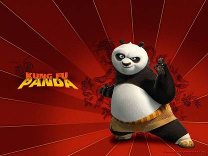 Kung Fu Panda Multicolour Photo Paper Print Poster Photographic Paper Photographic Paper