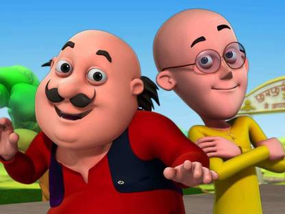 Motu Patlu Multicolour Photo Paper Print Poster Photographic Paper Photographic Paper