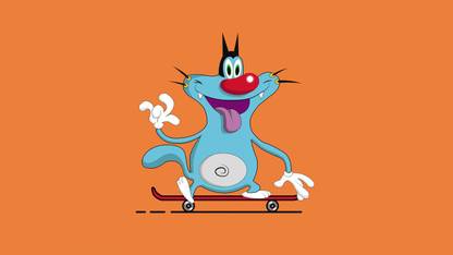 Oggy & the Cockroaches Multicolour Photo Paper Print Poster Photographic Paper Photographic Paper