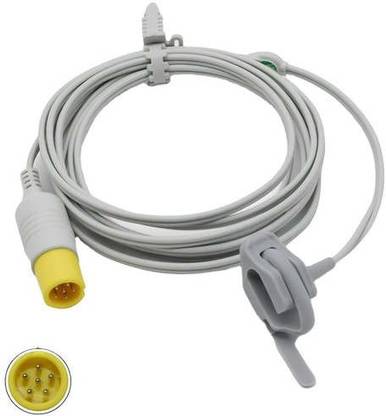 YUBHACARE Neonatal 3mtr spo2 probe compatible for contec cms 5100 - 6pin new model Pulse Oximeter