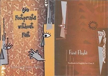 Footprints Without Feet - Supplementary Reader And First Flight For English Textbook For Class - 10 ( Set Of 2 Books ) (Paperback, NCERT)