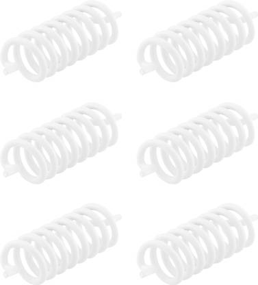 vastu-vigyan White Round Spring Anti-Clockwise For Mahavastu Shastra Remedy { Pack of 6 } Decorative Showpiece  -  5 cm