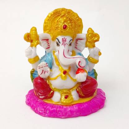 Art N Soul Lord Ganesh ji ka murti,Ganpati statues,Statue for car,Statue for home Decorative Showpiece  -  11 cm