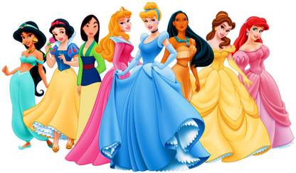 skgraphics 90 cm Eight disney princess wall sticker Self Adhesive Sticker