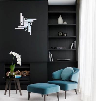 Psychedelic Collection 30 cm beautiful silver watch acrylic sticker Self Adhesive Sticker