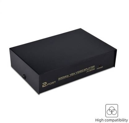 coolcold  TV-out Cable 2 Port VGA Splitter Sharing Switch Box 150MHz 1 Input 2 Output VGA Switcher
