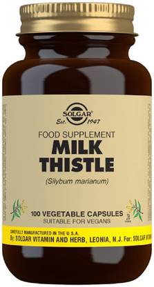 Solgar Full Potency Milk Thistle Vegetable Capsules, 100 Count
