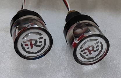 ULTRAWAY Liquid Handle Bar Weight For Royal Enfield Bullet Bike (Orange/Yellow & White) Bike Handlebar Weights