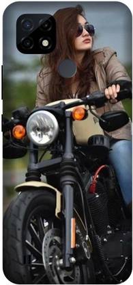 Printladder Back Cover for Realme C21 Bullet girl Printed Cover