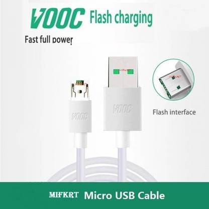 SANNO WORLD Micro USB Cable 1.102 m 5V/4A Vooc SuperFast Charging Cable for Oppo F11 Pro & All Oppoo Smartphone