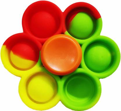 Dhinchak Fidget Simple Dimple Toys Stress Relief poppit Game for Kids and all ( 1 Piece)
