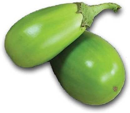 VibeX LXI-5 - Green Brinjal / Egg Plant - (150 Seeds) Seed