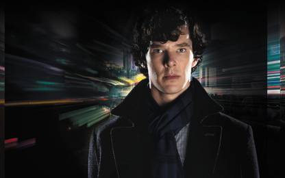 TV Show Sherlock Sherlock Holmes Benedict Cumberbatch BBC Actor Man ON FINE ART PAPER HD QUALITY WALLPAPER POSTER Fine Art Print