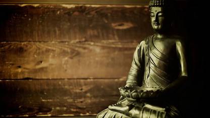 Lord Buddha Silent Statue ON FINE ART PAPER HD QUALITY WALLPAPER POSTER Fine Art Print