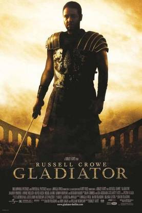 The Gladiator' Poster Paper Print Print Poster on LARGE PRINT 36X24 INCHES Photographic Paper