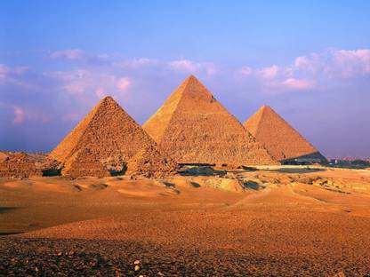 Wonders of World Pyramid of Giza in Egypt Wallpaper poster on LARGE PRINT 36X24 INCHES Photographic Paper