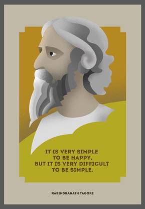 Rabindra Nath tagore quote ON GOOD QUALITY HD QUALITY WALLPAPER POSTER Fine Art Print