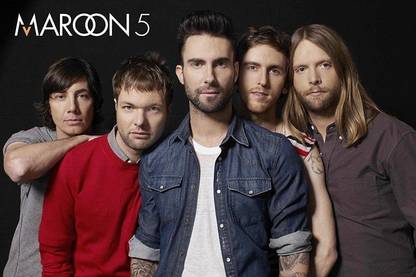 Maroon 5 ON FINE ART PAPER HD QUALITY WALLPAPER POSTER Fine Art Print