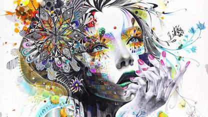 DIGITAL PAINTING WALL HD WALLPAPER ART PAPER Fine Art Print