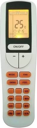 LipiWorld 133 AC Remote Control with Display Light Backlight Compatible for  VOLTAS AC Remote Controller