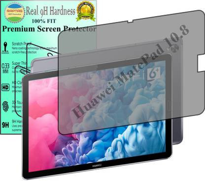 RapTag Edge To Edge Screen Guard for [Bubble Proof] Compatible With Huawei MatePad 10.8