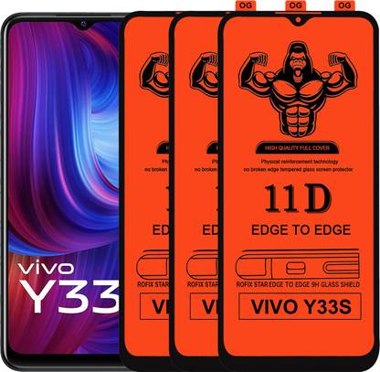 Laxdom Edge To Edge Tempered Glass for VIVO Y33S