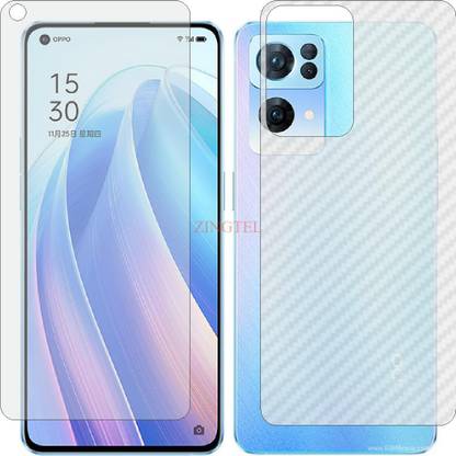 ZINGTEL Front and Back Screen Guard for OPPO PFDM00 (Front Matte Finish & Back 3d Carbon Fiber)