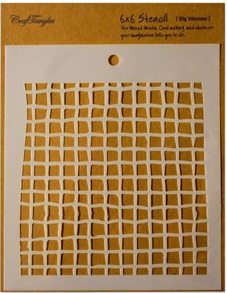 CrafTangles Big Weaves CTCS23 Art and Craft Stencil