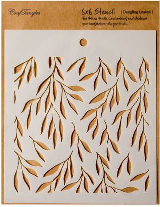 CrafTangles Dangling Leaves CTCS20 Art and Craft Stencil