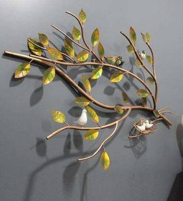THE OLD CABINET Bird Nest On Tree Wall Art Metal Wall Décor, Anti Rust, Powder Coated For Home