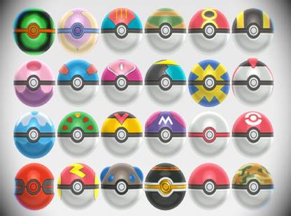 AncientKart Pokemon Pokeball New Series Set of 5 at Random