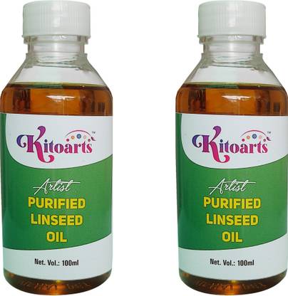 Kitoarts Linseed Oil 200 ML ( 100 ML Each Bottle)