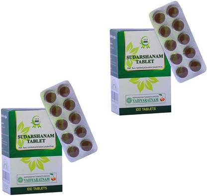 Vaidyaratnam Sudarsanam Tablet 100 tab (PACK OF 2)