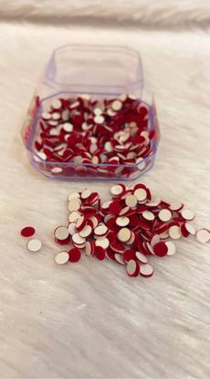 Passion Creatorz Plain Kumkum Bindi|Tikali| Deep Rose Color Bindi Size 0 Contains 800 Bindi Forehead Red Bindis