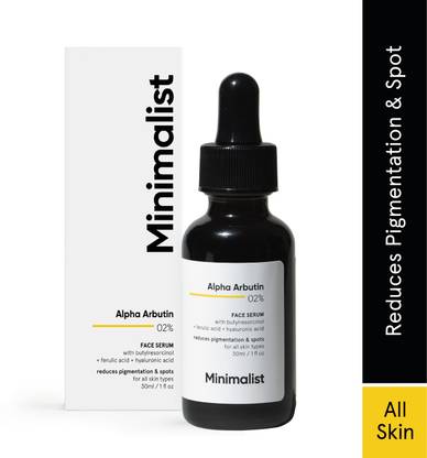 Minimalist 2% Alpha Arbutin Face Serum For Pigmentation, Acne Marks & Dark Spots Removal
