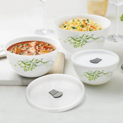 Larah by Borosil Opalware Mixing Bowl Erba
