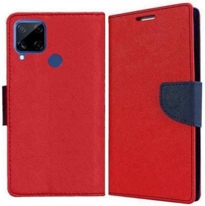 Aarov Flip Cover for Realme C15 Qualcomm Edition