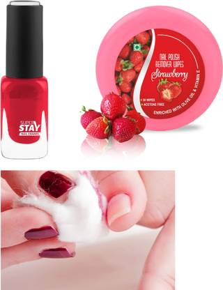 ADJD RED COLOR NAIL PAINT & NAIL PAINT REMOVER