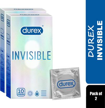 DUREX Invisible Ultra Thin 10 Condoms (Pack of 2) Condom