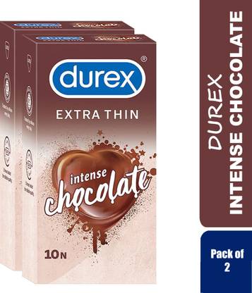 ड्यूरेक्स Intense Chocolate Extra Thin 10 Condom (Pack of 2) कंडोम