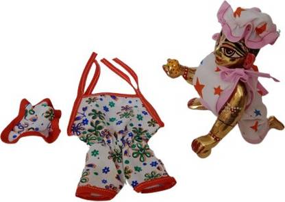SHYAM Laddu Gopal Combo Of Two Dress Size 1 (Random) Dress