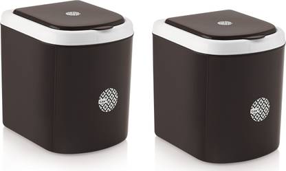 Nabhya Combo Of 2 Mini Waste Bin Disposal Dustbin for Car Office Desk and Home Use PP (Polypropylene) Dustbin