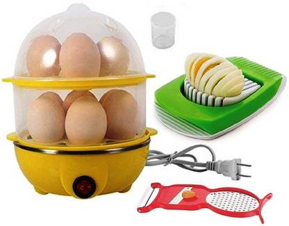 RUDRESHWAR 14 Egg Cooker Double Layer Egg Boiler Electric Cooker 14 Egg Poacher for Steaming, Cooking, Boiling Egg Cooker
