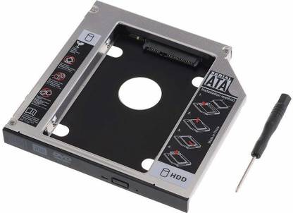 Generix Bay 2nd Hard Drive Caddy, 9.5 mm CD/DVD Drive Slot for SSD and HDD Your Laptop 2.5 inch Internal Hard Drive Enclosure/HDD Caddy