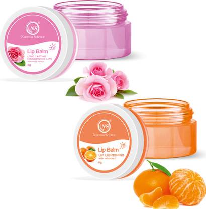 Nuerma Science Rose & Vitamin C Lip Balm for Pink Lips and Cheek (SPF 30) for Beautiful Lips Rose, Vitamin C