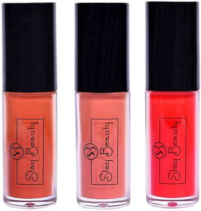 Stay Beauty Lush Matte Long Lasting No Transfer Liquid Lip Color Lipgloss Lipstick Pack of 3