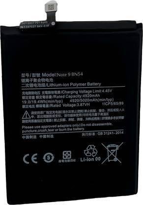 TRYHAT Mobile Battery For  Redmi Redmi Note 9