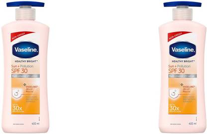 Vaseline HEALTHY BRIGHT MULTI VITAMIN BODY LOTION 400 G pack of 2 0.798 G