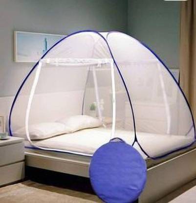 EVETIS Polyester Adults Washable Double Bed (Portable) Mosquito Net Tent also Suitable FOR KING size Bed Mosquito Net